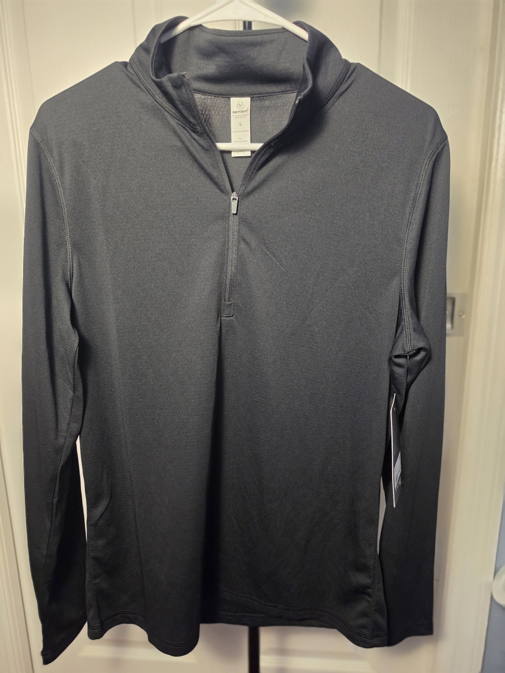 90 Degree By Reflex Black Quarter-Zip Performance Pullover